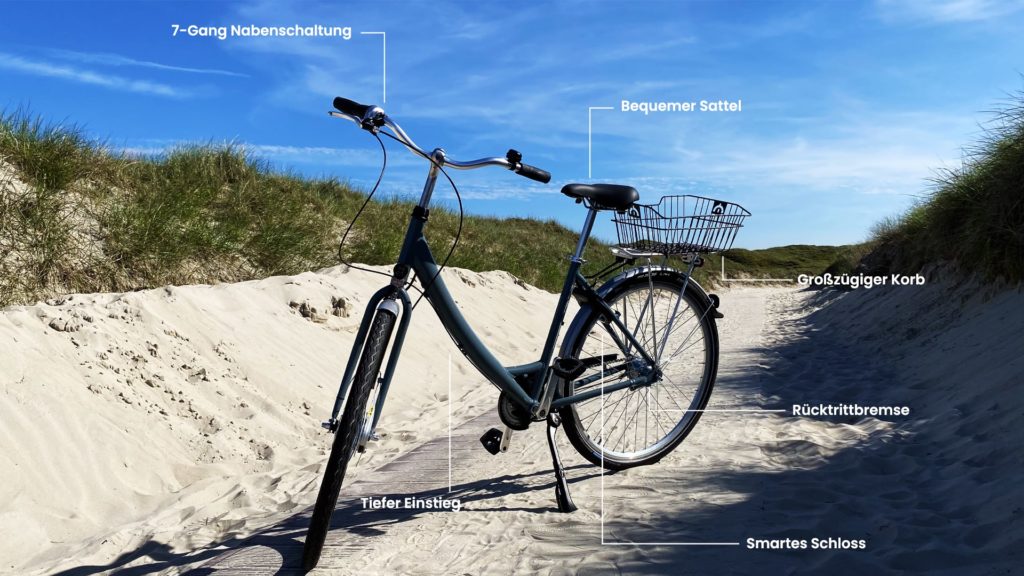 Smartes Fahrrad mieten auf Norderney Per App reservieren